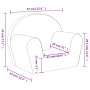 Light gray soft plush children's sofa with stars by , Baby and Toddler Furniture - Ref: Foro24-356980, Price: 42,91 €, Discou...