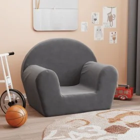 Anthrazitgraues weiches Plüsch-Kindersofa von , Baby- und Kleinkindmöbel - Ref: Foro24-356982, Preis: 42,93 €, Rabatt: %