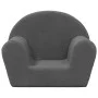 Anthracite gray soft plush children's sofa by , Baby and Toddler Furniture - Ref: Foro24-356982, Price: 42,93 €, Discount: %
