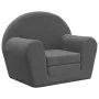 Anthracite gray soft plush children's sofa bed by , Baby and Toddler Furniture - Ref: Foro24-356994, Price: 47,87 €, Discount: %
