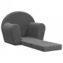Anthracite gray soft plush children's sofa bed by , Baby and Toddler Furniture - Ref: Foro24-356994, Price: 47,87 €, Discount: %