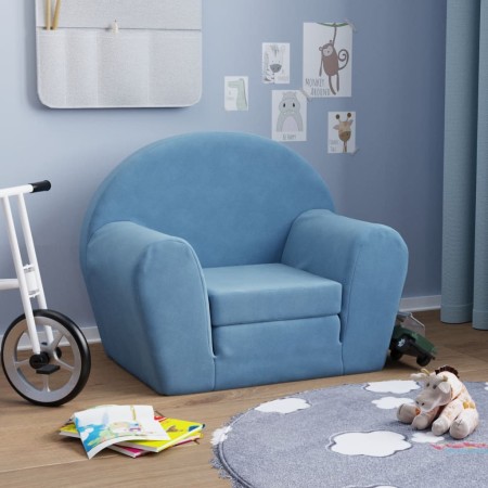 Blaues Kinderschlafsofa aus weichem Plüsch von , Baby- und Kleinkindmöbel - Ref: Foro24-356996, Preis: 46,05 €, Rabatt: %