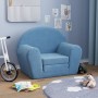 Blue soft plush children's sofa bed by , Baby and Toddler Furniture - Ref: Foro24-356996, Price: 46,05 €, Discount: %