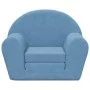 Blue soft plush children's sofa bed by , Baby and Toddler Furniture - Ref: Foro24-356996, Price: 45,15 €, Discount: %