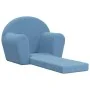Blue soft plush children's sofa bed by , Baby and Toddler Furniture - Ref: Foro24-356996, Price: 45,15 €, Discount: %