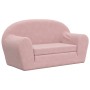 Rosafarbenes 2-Sitzer-Kinderschlafsofa aus weichem Plüsch von , Baby- und Kleinkindmöbel - Ref: Foro24-357003, Preis: 70,48 €...
