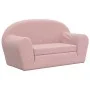 Rosafarbenes 2-Sitzer-Kinderschlafsofa aus weichem Plüsch von , Baby- und Kleinkindmöbel - Ref: Foro24-357003, Preis: 71,66 €...
