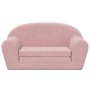 Rosafarbenes 2-Sitzer-Kinderschlafsofa aus weichem Plüsch von , Baby- und Kleinkindmöbel - Ref: Foro24-357003, Preis: 70,48 €...