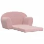 Sofá cama para niños de 2 plazas felpa suave rosa de , Mobiliario para bebés y niños pequeños - Ref: Foro24-357003, Precio: 7...