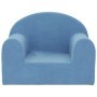 Blaues weiches Plüsch-Kindersofa von , Baby- und Kleinkindmöbel - Ref: Foro24-357008, Preis: 42,53 €, Rabatt: %