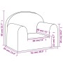 Blaues weiches Plüsch-Kindersofa von , Baby- und Kleinkindmöbel - Ref: Foro24-357008, Preis: 42,53 €, Rabatt: %