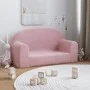 Rosafarbenes 2-Sitzer-Kindersofa aus weichem Plüsch von , Baby- und Kleinkindmöbel - Ref: Foro24-357015, Preis: 43,23 €, Raba...