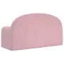 Rosafarbenes 2-Sitzer-Kindersofa aus weichem Plüsch von , Baby- und Kleinkindmöbel - Ref: Foro24-357015, Preis: 43,23 €, Raba...