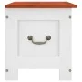 Baúl de almacenaje con tapa madera de acacia marrón y blanco de , Baúles de almacenamiento - Ref: Foro24-364918, Precio: 87,1...