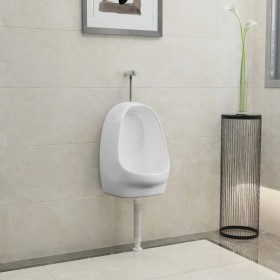 Wandurinal mit Spülventil aus weißer Keramik von vidaXL, Urinale - Ref: Foro24-143986, Preis: 110,01 €, Rabatt: %