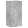 TV wall furniture with LED 4 pieces concrete gray engineered wood by , TV Furniture - Ref: Foro24-3216821, Price: 182,48 €, D...