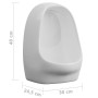 Wandurinal mit Spülventil aus weißer Keramik von vidaXL, Urinale - Ref: Foro24-143986, Preis: 110,01 €, Rabatt: %