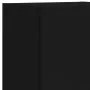 Wall TV cabinets with LED 4 pieces black engineered wood by , TV Furniture - Ref: Foro24-3216655, Price: 178,08 €, Discount: %