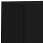 Wall TV cabinets with LED 4 pieces black engineered wood by , TV Furniture - Ref: Foro24-3216662, Price: 167,66 €, Discount: %