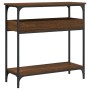 Konsolentisch, Regal, Holzwerkstoff, braune Eiche, 75 x 29 x 75 cm von , Seitentische - Ref: Foro24-837716, Preis: 48,81 €, R...