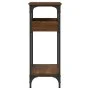 Console table shelf engineered wood brown oak 75x29x75 cm by , Side tables - Ref: Foro24-837716, Price: 46,43 €, Discount: %