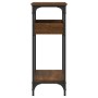 Konsolentisch, Regal, Holzwerkstoff, braune Eiche, 75 x 29 x 75 cm von , Seitentische - Ref: Foro24-837716, Preis: 48,81 €, R...