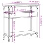Console table shelf engineered wood brown oak 75x29x75 cm by , Side tables - Ref: Foro24-837716, Price: 48,81 €, Discount: %