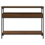 Console table shelf engineered wood oak brown 100x29x75cm by , Side tables - Ref: Foro24-837721, Price: 58,59 €, Discount: %
