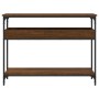 Mesa consola estante madera ingeniería marrón roble 100x29x75cm de , Mesas auxiliares - Ref: Foro24-837721, Precio: 59,31 €, ...