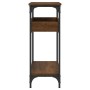 Mesa consola estante madera ingeniería marrón roble 100x29x75cm de , Mesas auxiliares - Ref: Foro24-837721, Precio: 59,31 €, ...