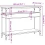 Console table shelf engineered wood oak brown 100x29x75cm by , Side tables - Ref: Foro24-837721, Price: 58,59 €, Discount: %