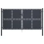 Anthrazitgraues Gartentor aus Stahl 300x150 cm von vidaXL, Gartentore - Ref: Foro24-144526, Preis: 588,71 €, Rabatt: %