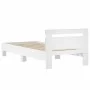 Weißes Holzwerkstoffbett mit Kopfteil 90x190 cm von , Betten und Lattenroste - Ref: Foro24-838561, Preis: 89,52 €, Rabatt: %