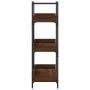 Librería 3 estantes madera ingeniería marrón 100x33x108,5 cm de , Librerías y estanterías - Ref: Foro24-837691, Precio: 46,48...
