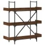 Librería 3 estantes madera ingeniería marrón 100x33x108,5 cm de , Librerías y estanterías - Ref: Foro24-837691, Precio: 46,48...