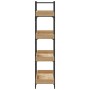 Bücherregal mit 4 Regalen aus Eichenholz, 100 x 33 x 145,5 cm von , Bücherregale und Regale - Ref: Foro24-837693, Preis: 82,9...