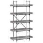 Librería 5 estantes madera gris Sonoma 100x33x180,5 cm de , Librerías y estanterías - Ref: Foro24-837700, Precio: 100,31 €, D...