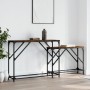 Stackable console tables 2 pieces engineered wood smoked oak by , Side tables - Ref: Foro24-837804, Price: 51,32 €, Discount: %