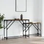 Stapelbare Konsolentische, 2 Stück, Holzwerkstoff, geräucherte Eiche von , Seitentische - Ref: Foro24-837804, Preis: 50,80 €,...