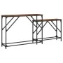 Stackable console tables 2 pieces engineered wood smoked oak by , Side tables - Ref: Foro24-837804, Price: 50,81 €, Discount: %