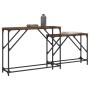 Stapelbare Konsolentische, 2 Stück, Holzwerkstoff, geräucherte Eiche von , Seitentische - Ref: Foro24-837804, Preis: 51,32 €,...