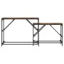 Stackable console tables 2 pieces engineered wood smoked oak by , Side tables - Ref: Foro24-837804, Price: 50,81 €, Discount: %