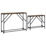 Stapelbare Konsolentische, 2 Stück, Holzwerkstoff, geräucherte Eiche von , Seitentische - Ref: Foro24-837804, Preis: 50,80 €,...