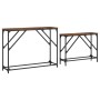 Stapelbare Konsolentische, 2 Stück, Holzwerkstoff, geräucherte Eiche von , Seitentische - Ref: Foro24-837804, Preis: 51,32 €,...