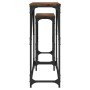 Stapelbare Konsolentische, 2 Stück, Holzwerkstoff, geräucherte Eiche von , Seitentische - Ref: Foro24-837804, Preis: 51,32 €,...
