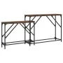 Stapelbare Konsolentische, 2 Stück, Holzwerkstoff, geräucherte Eiche von , Seitentische - Ref: Foro24-837804, Preis: 50,80 €,...
