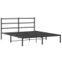 Bettgestell mit schwarzem Metallkopfteil 160x200 cm von , Betten und Lattenroste - Ref: Foro24-355368, Preis: 99,78 €, Rabatt: %
