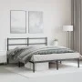 Bettgestell mit schwarzem Metallkopfteil 160x200 cm von , Betten und Lattenroste - Ref: Foro24-355368, Preis: 99,78 €, Rabatt: %