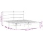 Estructura de cama con cabecero metal negro 160x200 cm de , Camas y somieres - Ref: Foro24-355368, Precio: 103,12 €, Descuent...