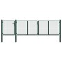 Grünes Gartentor aus Stahl 400x100 cm von vidaXL, Gartentore - Ref: Foro24-144311, Preis: 453,62 €, Rabatt: %